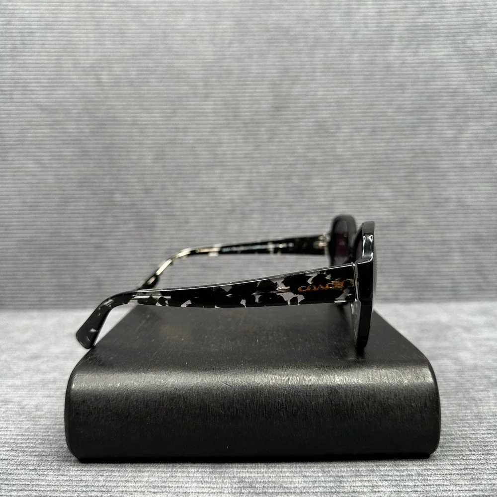 Coach HC8166 L154 Black Crystal Mosaic Butterfly Sunglasses 58-18-135